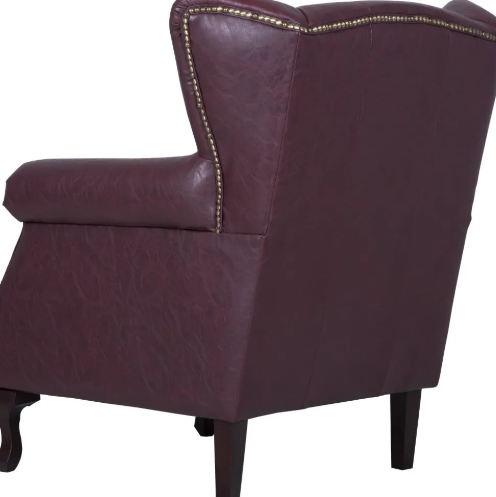 Vivaldino fåtölj - Oxblod