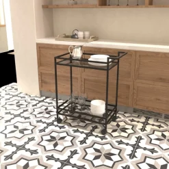 Vortex serveringsvagn - Svart