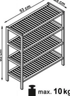 Webster skohylla i trä