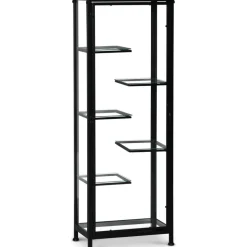 Winchester skåp i glas (Glasmonter) - Svart / Glas