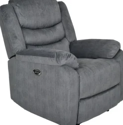 Winfield elektrisk recliner fåtölj - Mörkgrå + Fläckborttagare för möbler