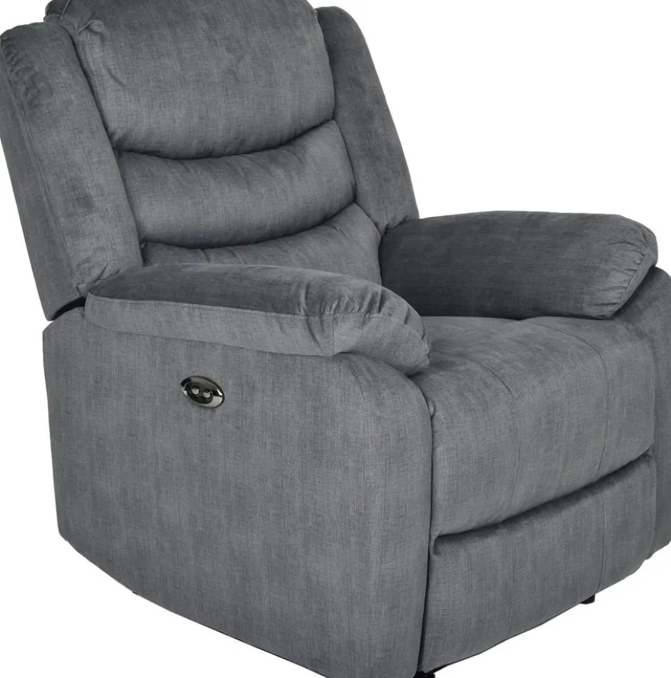 Winfield elektrisk recliner fåtölj - Mörkgrå + Textilrengöring för möbler