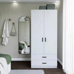 Yaman garderob 80 x 47 x 182 cm - Mattvit