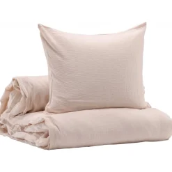 Yard bäddset 200 x 150 cm - Ljusrosa