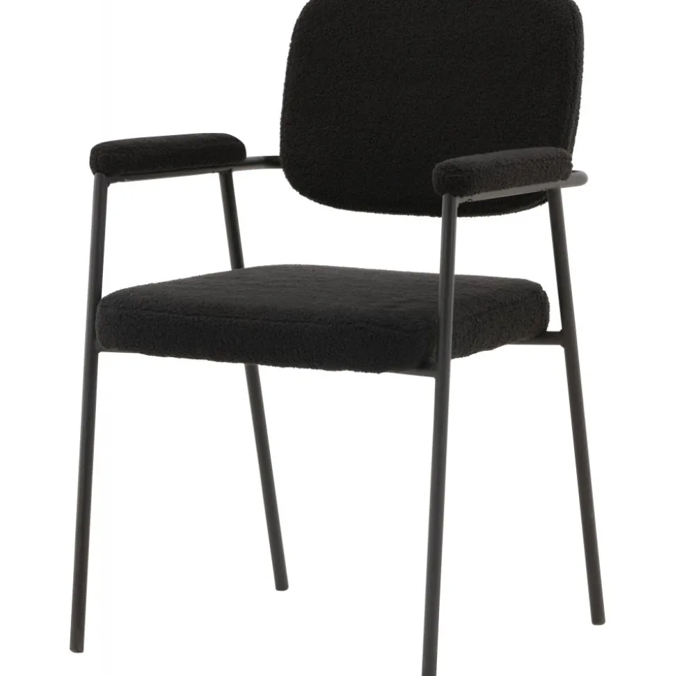 Yesterday matstol - Svart boucle