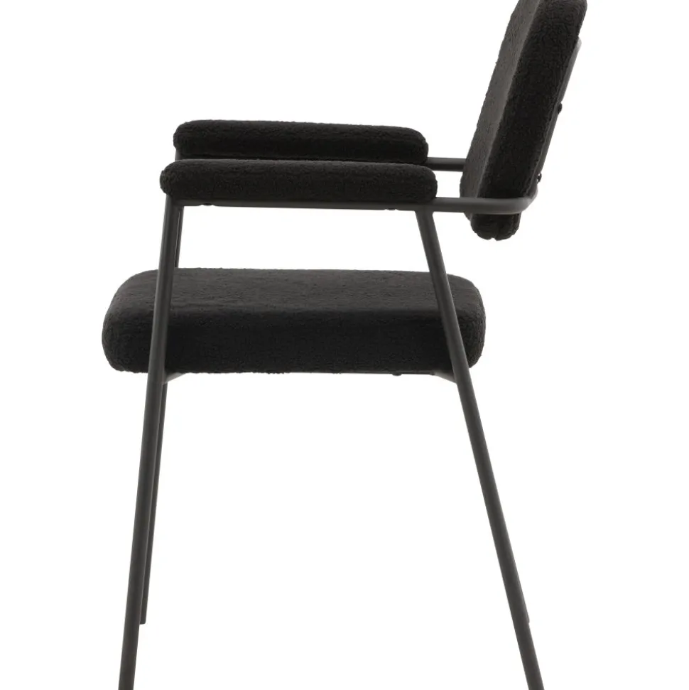 Yesterday matstol - Svart boucle