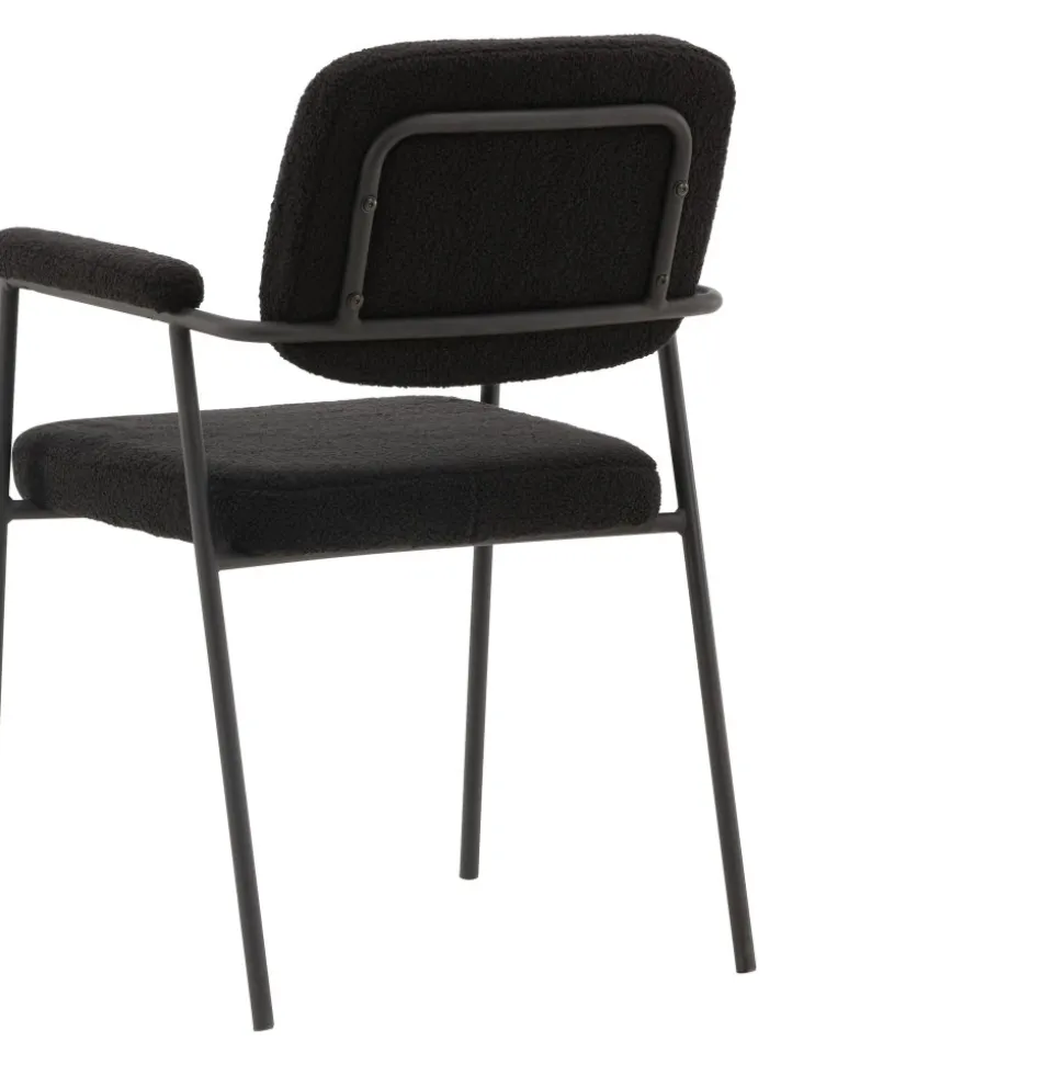 Yesterday matstol - Svart boucle