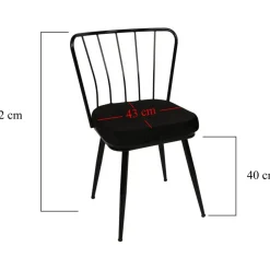 Ylva stolset - Svart