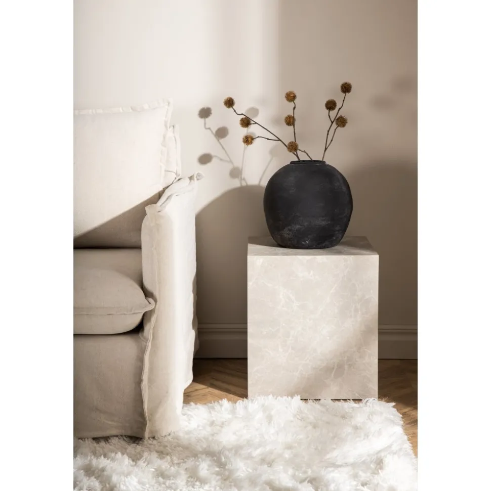 York High soffbord 40 x 40 cm - Beige + Textilrengöring för möbler