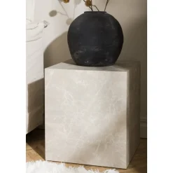 York High soffbord 40 x 40 cm - Beige + Möbeltassar