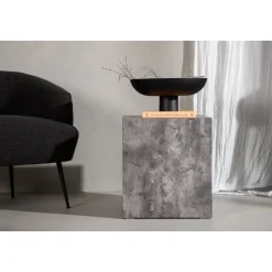 York High soffbord 40 x 40 cm - Mörkgrå