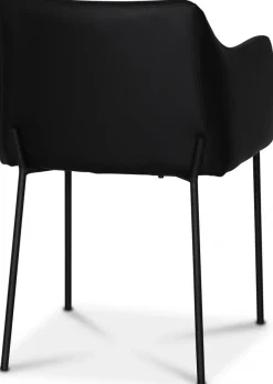 York Karmstol i svart PU + Fläckborttagare för möbler