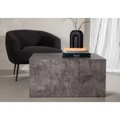 York Low soffbord 80 x 60 cm - Mörkgrå