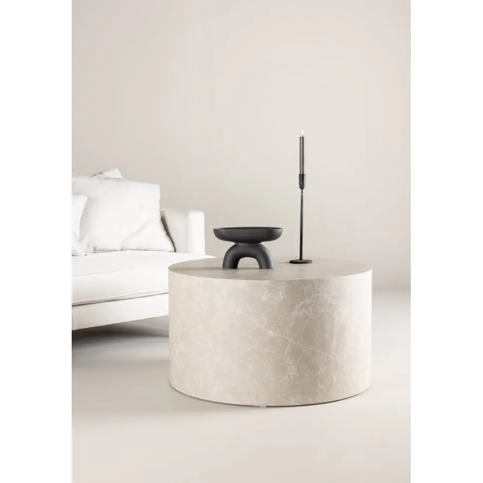 York soffbord Ø80 cm - Beige