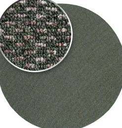 Zeus flatvävd matta Smaragdgrön