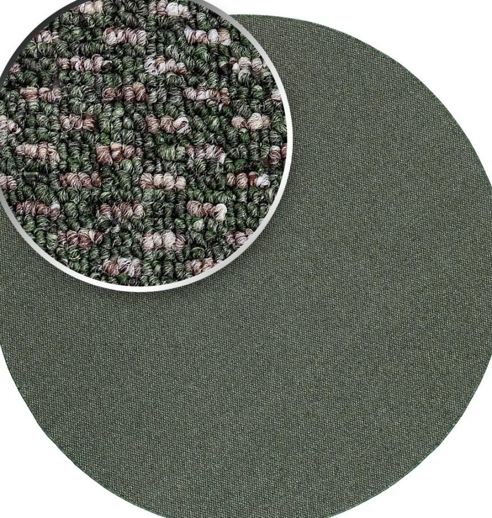 Zeus flatvävd matta Smaragdgrön