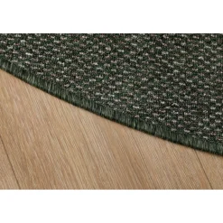 Zeus flatvävd matta Smaragdgrön