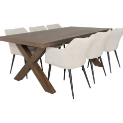 Zion matbord 200 x 100 cm - Brunoljad ekfanér