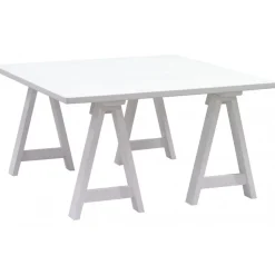 Ziro vitt soffbord 90x90 cm + Fläckborttagare för möbler